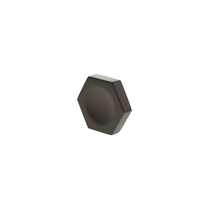 Millhouse Brass Pennington Hexagonal Finger Pull Cabinet Knob Handle
