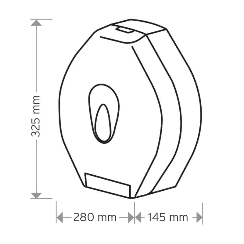 Modular Medium Jumbo 10” Tissue Dispenser
