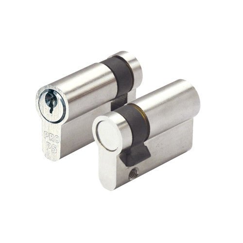 P5 Euro Profile Single Cylinder 40mm Nickel Plate Keyed to Differ (KTD) Love Handles uk