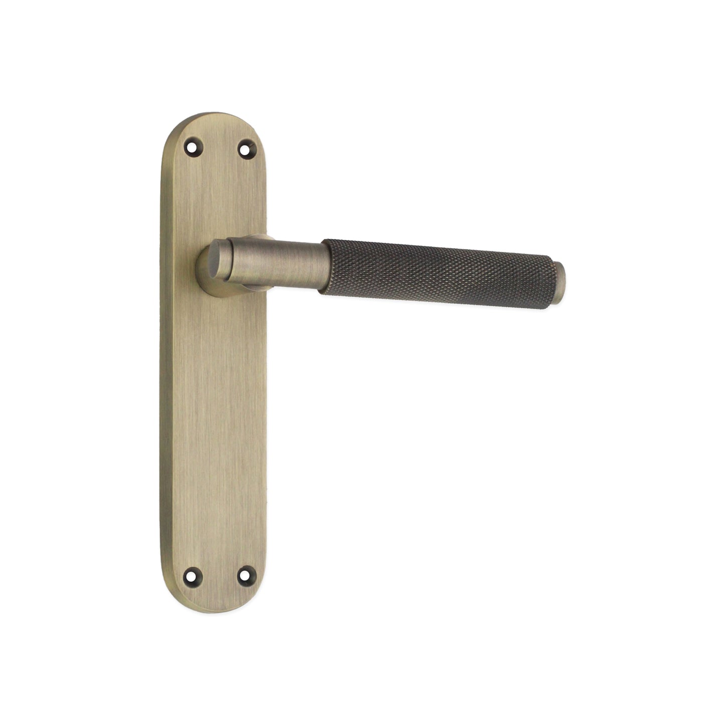 Connaught Knurled Lever on Backplate Door Handle