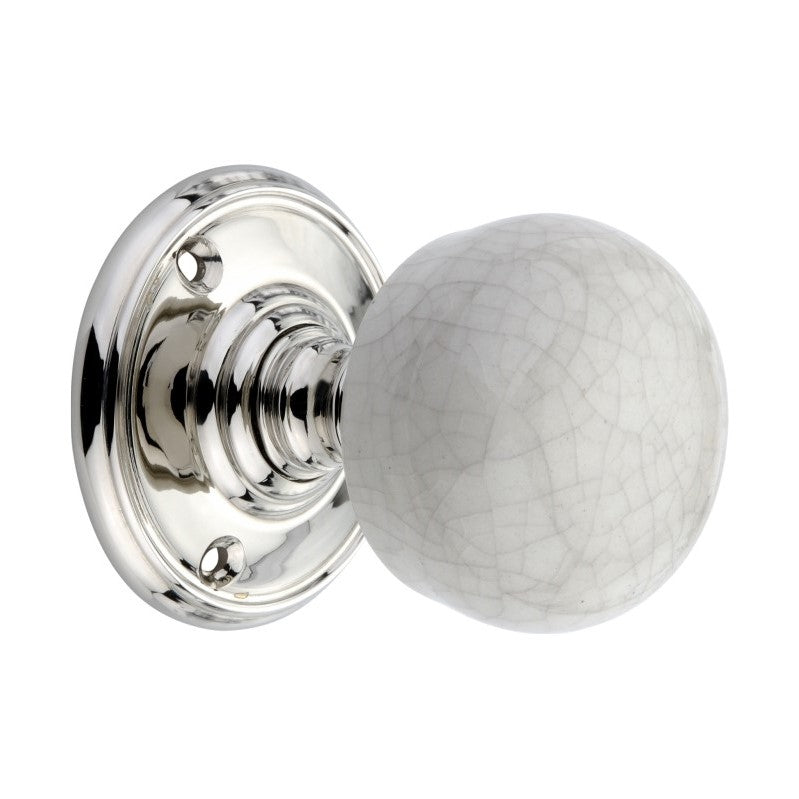 Crackled Porcelain Mortice Door Knob