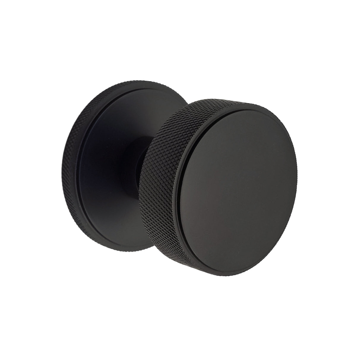 Connaught Knurled Door Knob Satin Brass