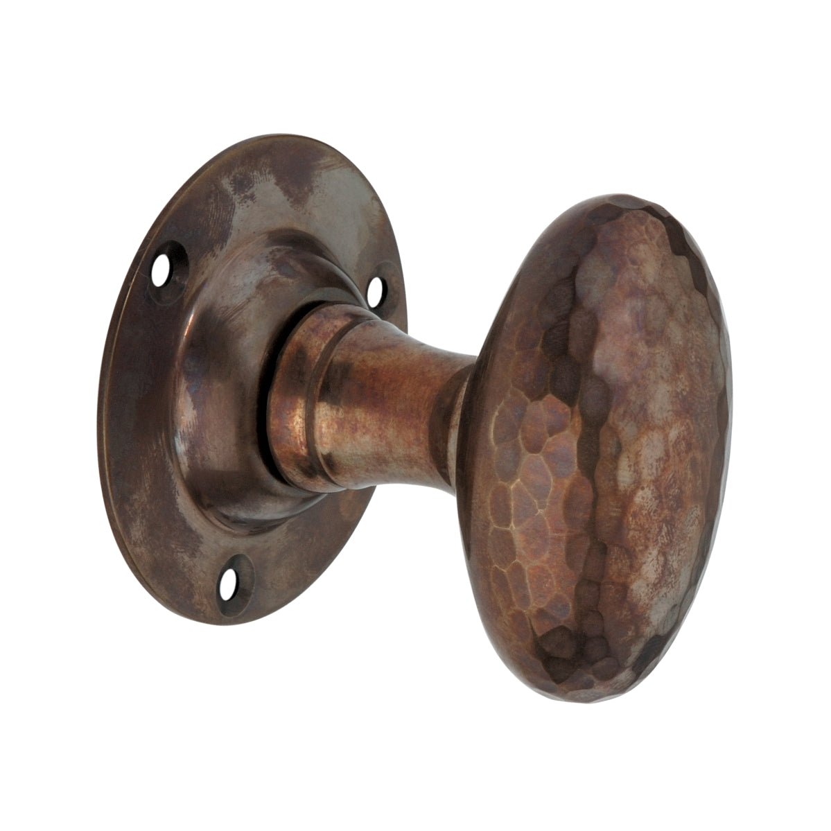 Hammered Oval Mortice Door Knob