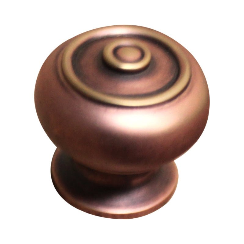 Bloxwich Cupboard Knob Small 30mm Aged Brass Love Handles uk