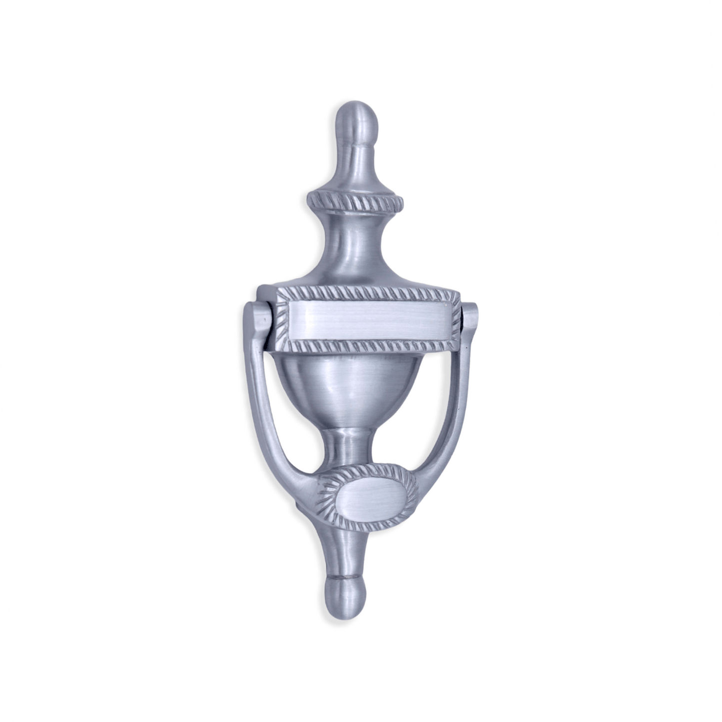 Georgian Door Knocker 150mm Satin Chrome Love Handles uk