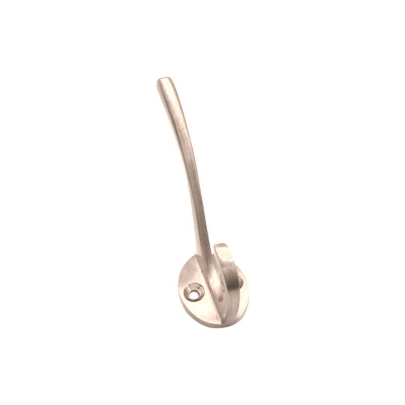 Victorian Coat Hook 115mm Satin Nickel Love Handles uk