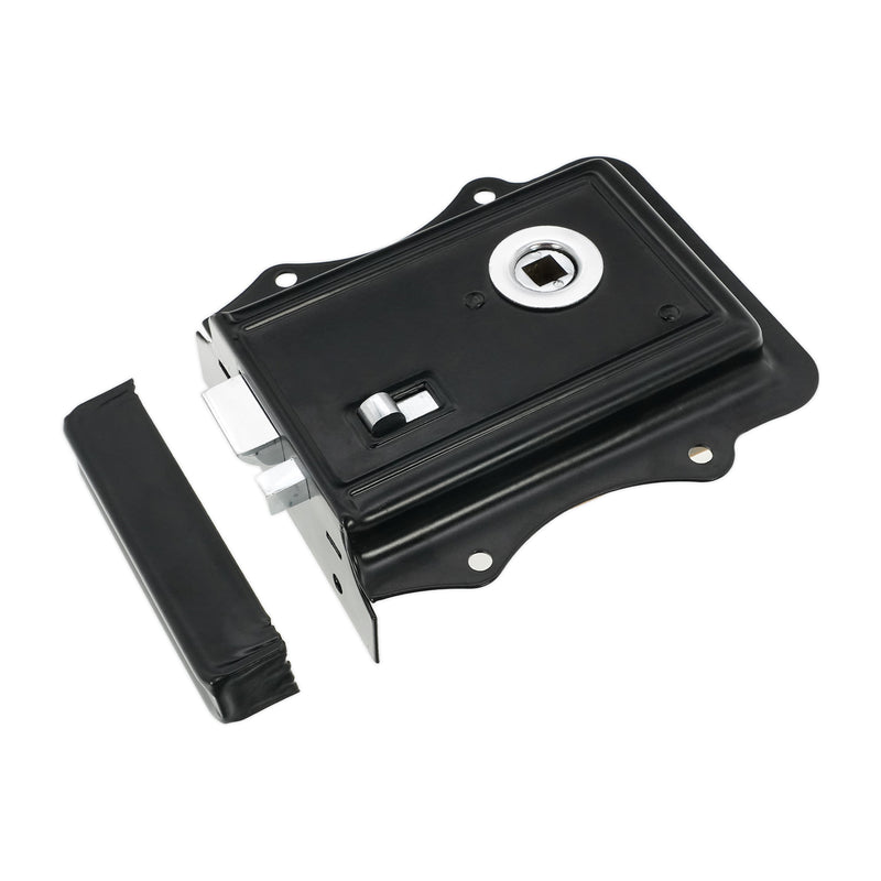 Spira Brass Iron Rim Lock — Olde Black / Antique Finish