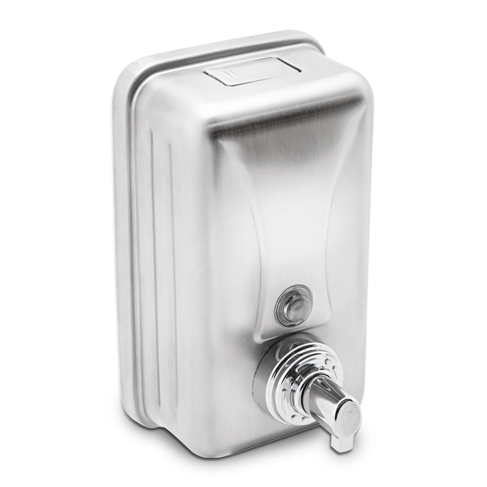 ECOLINE Stainless Vertical 1L Foam Soap Dispenser Stainless Steel Foam Love Handles uk