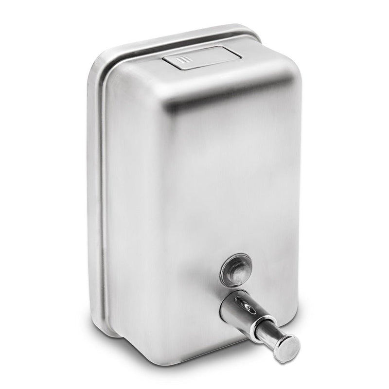 ECOLINE Stainless Vertical Liquid Soap Dispenser Stainless Steel Liquid 1L Love Handles uk