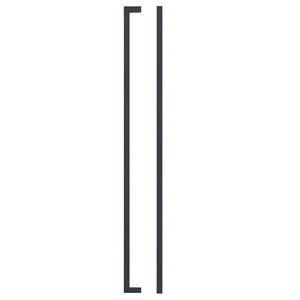 Zoo Hardware Top Drawer Fittings Square Block Cabinet Handle in dark finish, featuring a minimalist square design with clean lines. Available in all sizes, suitable for various cabinet applications.