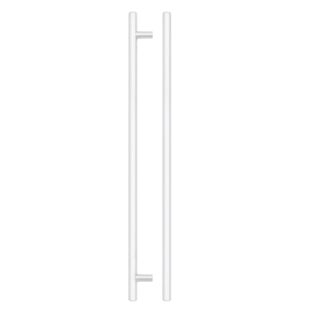Zoo Hardware T-Bar Cabinet Handle in a polished chrome finish, shown in a straight, minimalist design suitable for various cabinet sizes and styles.