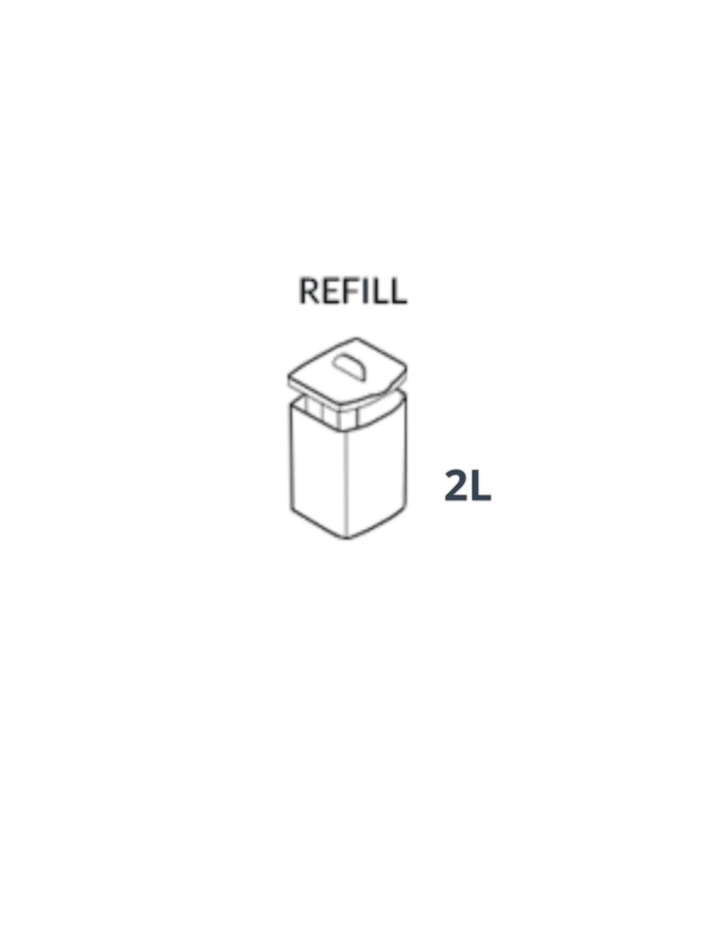 Modular 2 Litre Liquid Refillable Soap Dispenser Love Handles uk