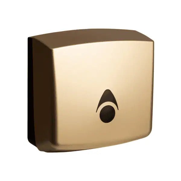 Myriad Matte Black Recycled Hand Towel Dispenser Brass Love Handles uk
