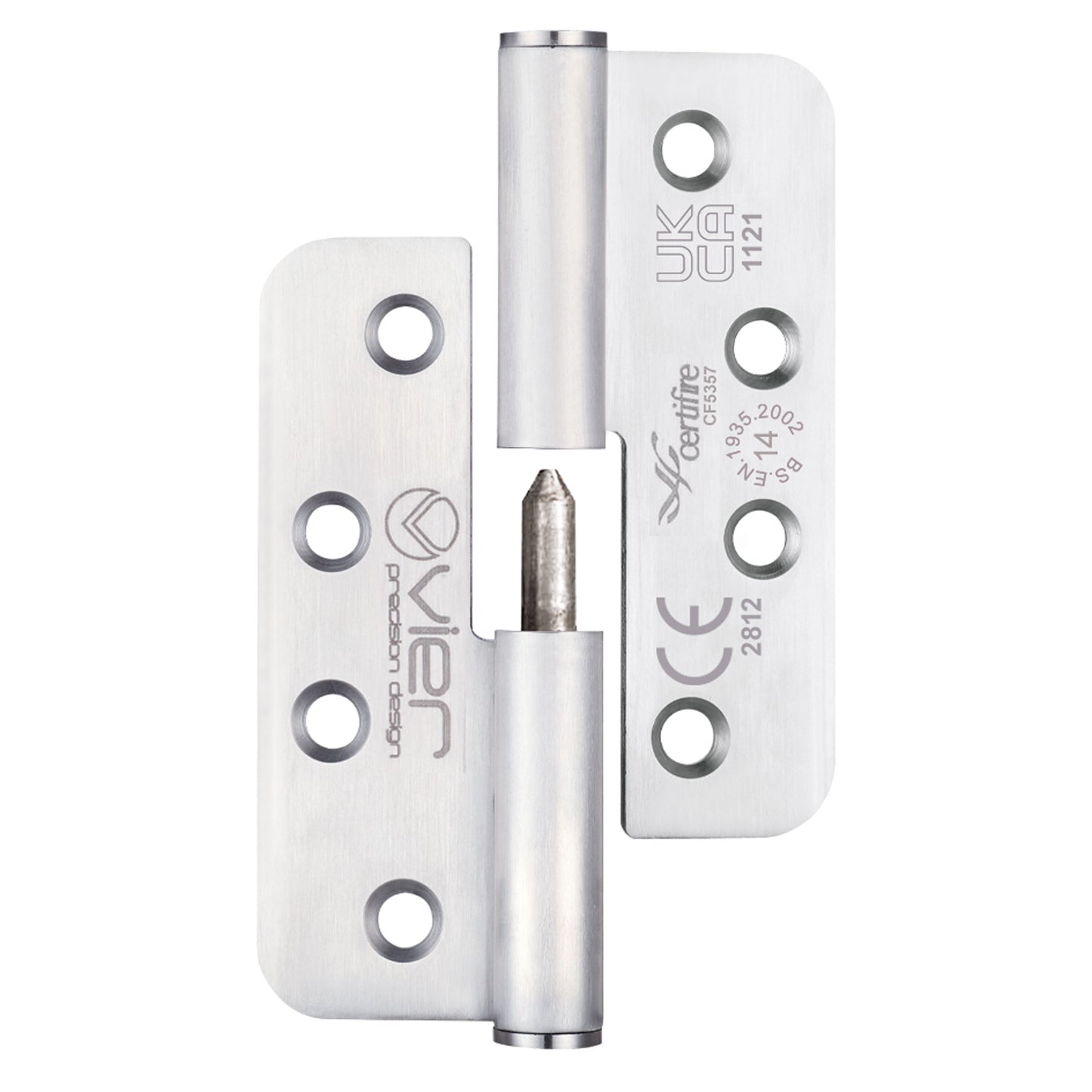 Grade 14 - Lift Off Hinge Stainless Steel - Grade 201 - Radius - 102x 76 x 3.4mm
