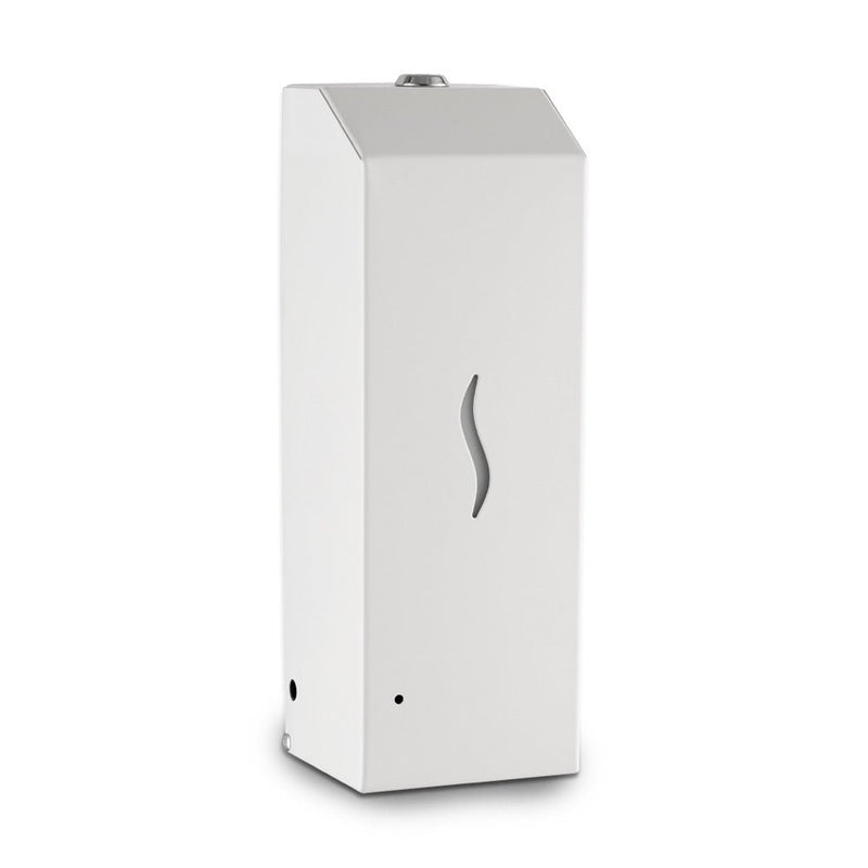 ECOLINE Brushed Stainless Automatic 1L Foam Soap Dispenser - White White Form Love Handles uk