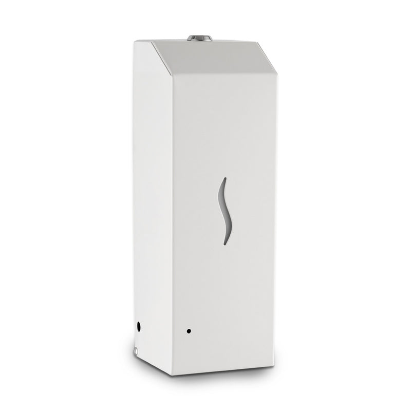 ECOLINE Brushed Stainless Automatic 1L Liquid Soap Dispenser - White