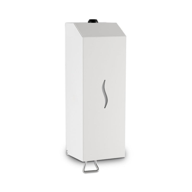 ECOLINE Stainless Steel Vertical 1L Liquid Soap Dispenser - White White Liquid Love Handles uk