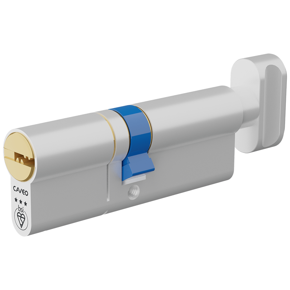 Aldridge Cylinders CAVEO TS007 3* Key & Turn Euro Dimple Cylinder - 85mm 40(Ext)/45