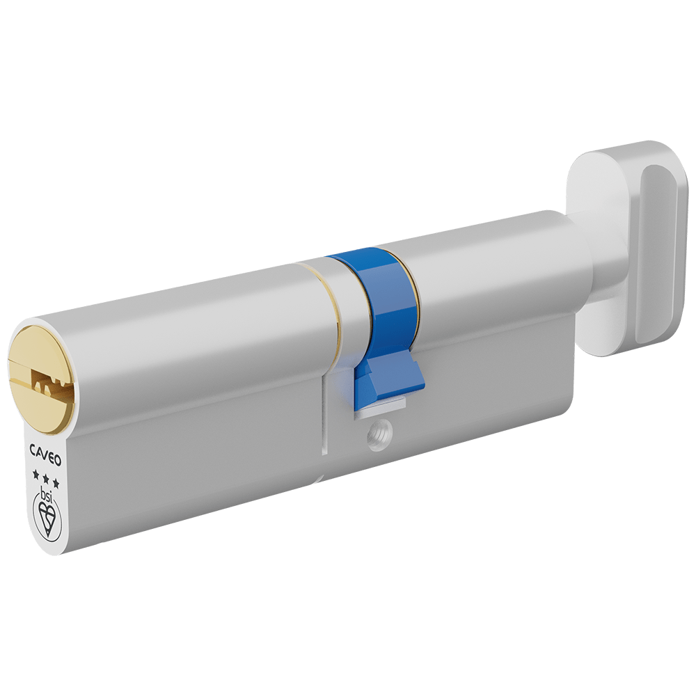 Aldridge Cylinders CAVEO TS007 3* Key & Turn Euro Dimple Cylinder - 95mm 55(Ext)/40