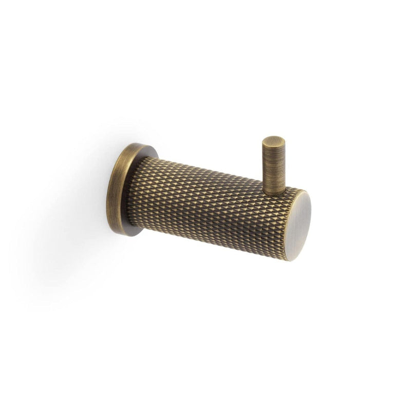 Brunel Knurled Coat Hook Love Handles uk