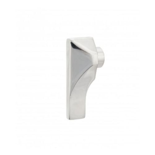 Zoo Hardware Accessible Rosso Turn to Suit Cylinder in polished chrome finish, featuring a modern geometric design and smooth contours for easy operation.