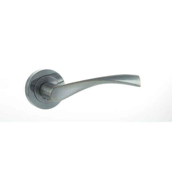 Atlantic Handles Satin Chrome Eco Aqua Aluminium Lever on Round Rose