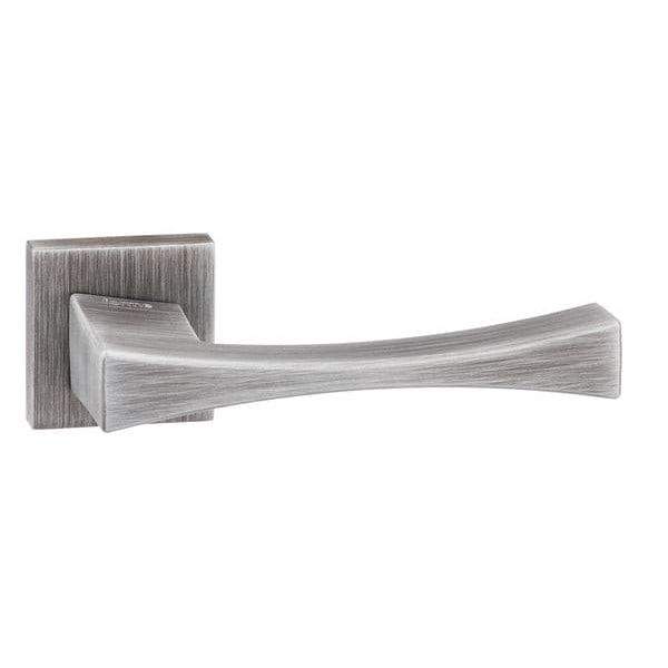 Atlantic Handles Urban Graphite Forme Artemide Designer Lever on Minimal Square Rose