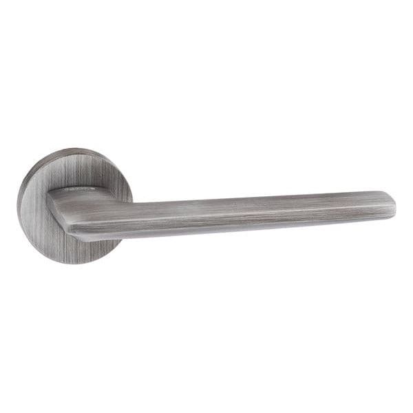 Atlantic Handles Urban Graphite Forme Boston Designer Lever on Minimal Round Rose