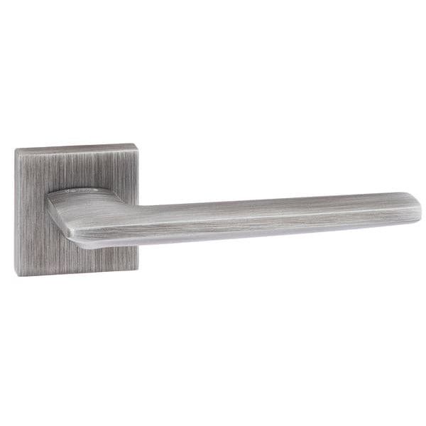 Atlantic Handles Urban Graphite Forme Boston Designer Lever on Minimal Square Rose