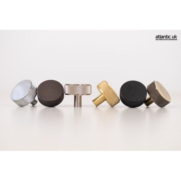 Atlantic Cupboard Knob Hargreaves Disc Knurled Cabinet Knob