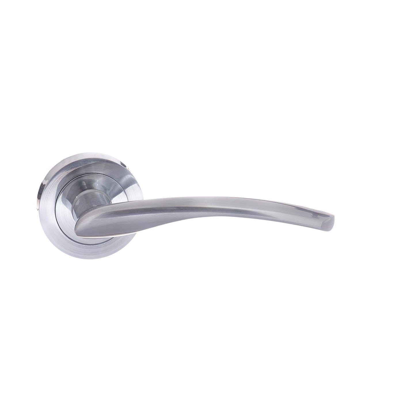 Atlantic Handles Satin Chrome STATUS Arizona Lever on Round Rose