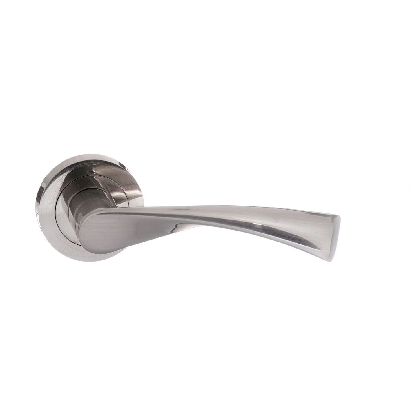 Atlantic Handles Satin Nickel STATUS Colorado Lever on Round Rose
