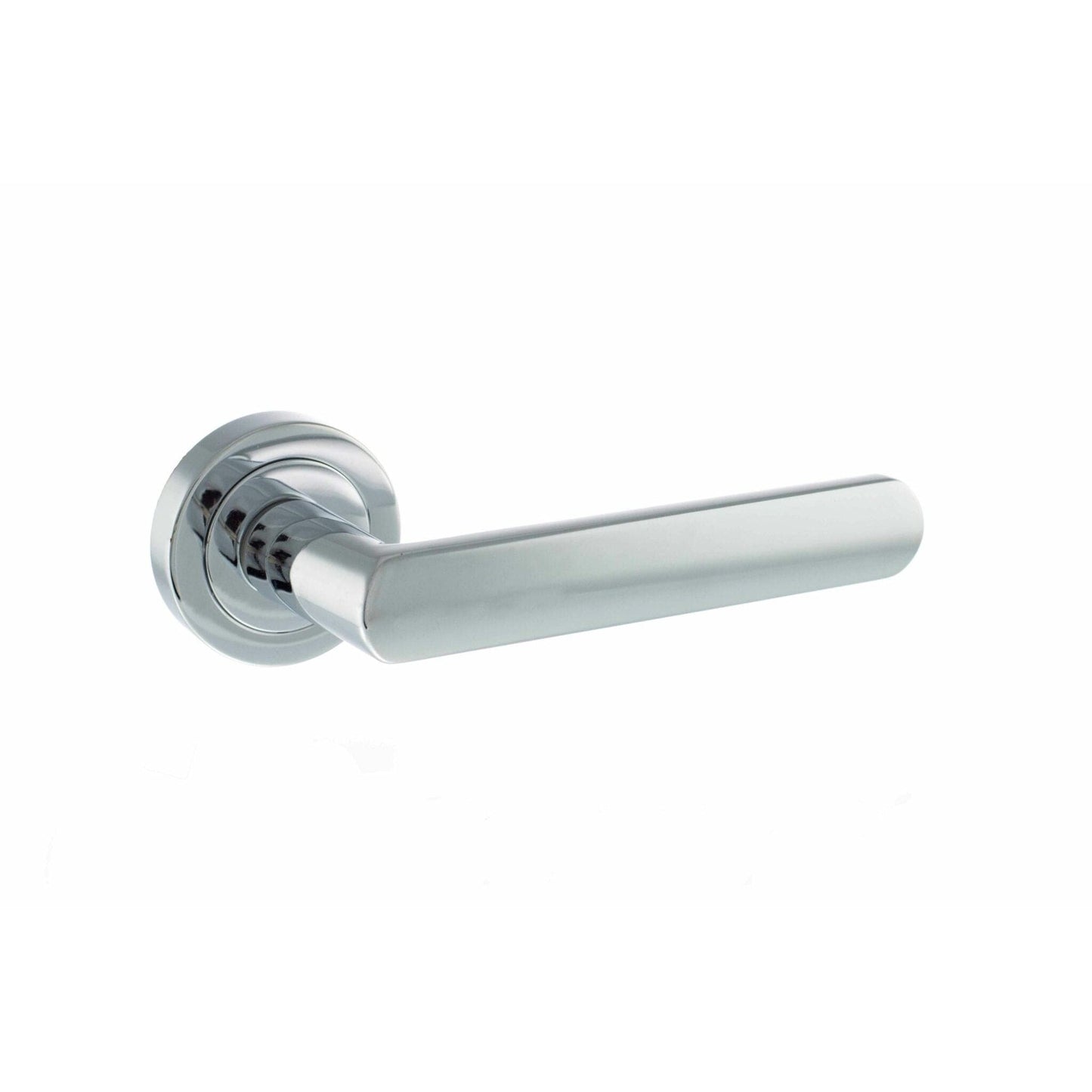 Atlantic Handles Polished Chrome STATUS Michigan Lever on Round Rose