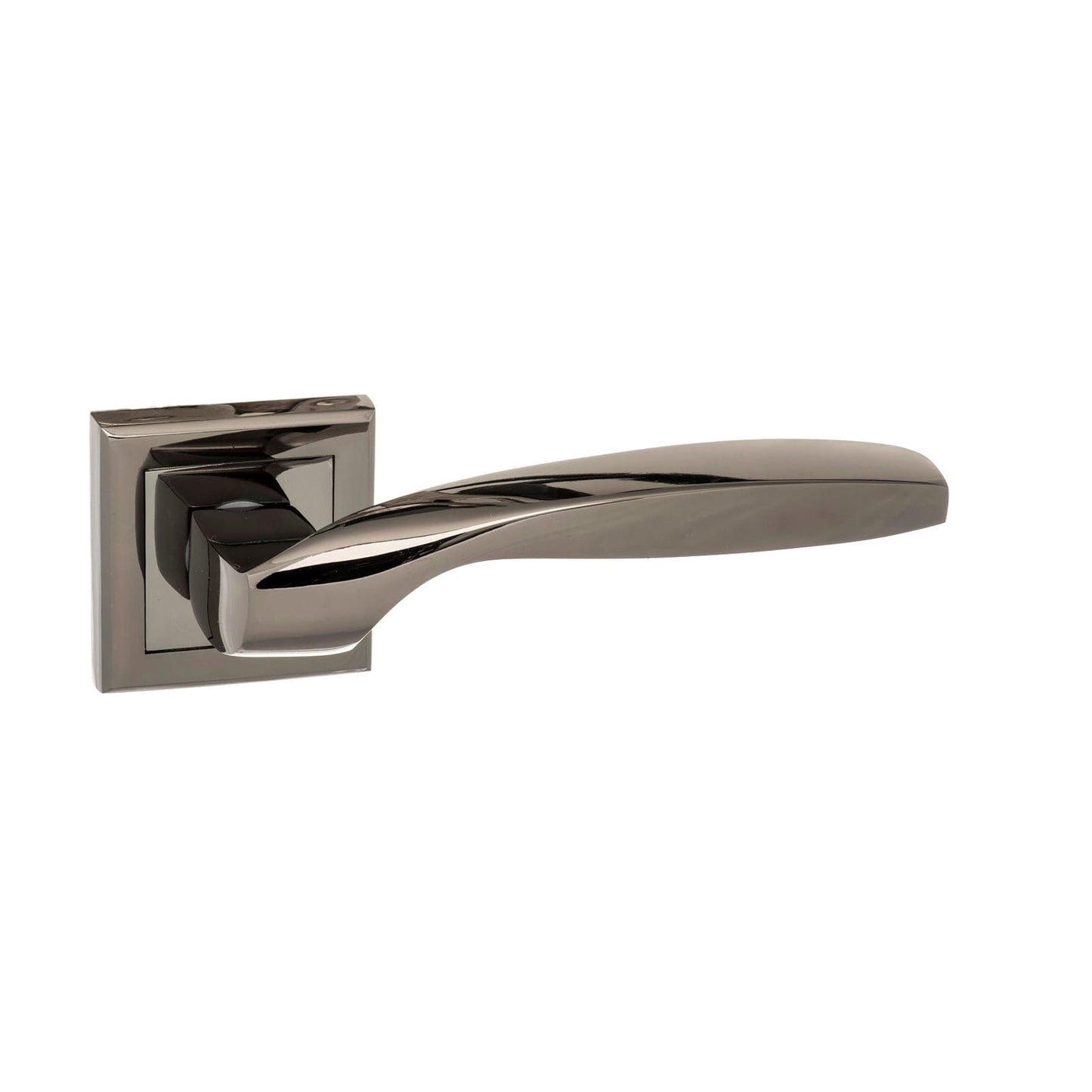 Atlantic Handles Black Nickel STATUS Oklahoma Lever on Square Rose