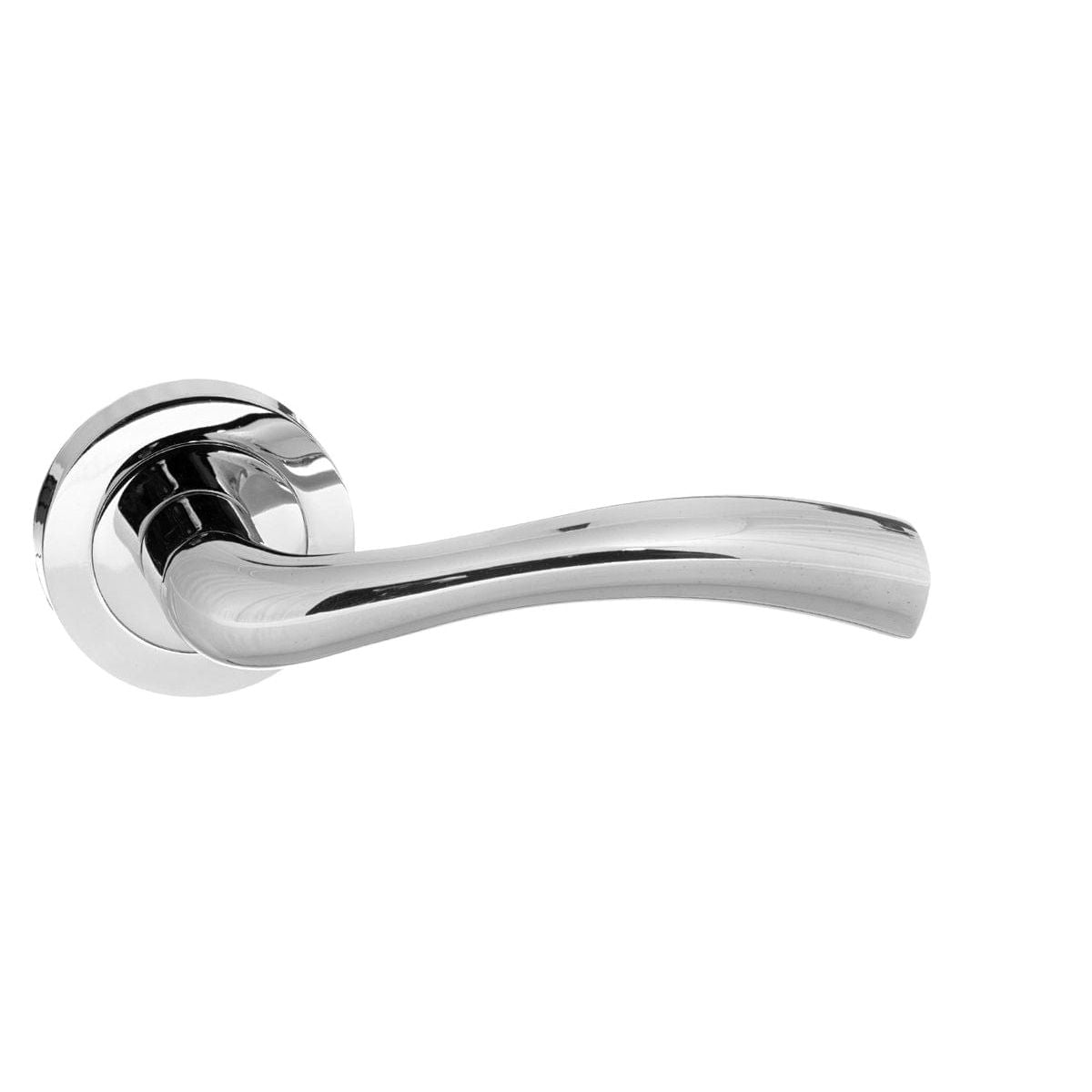 Atlantic Handles Polished Chrome STATUS Texas Lever on Round Rose