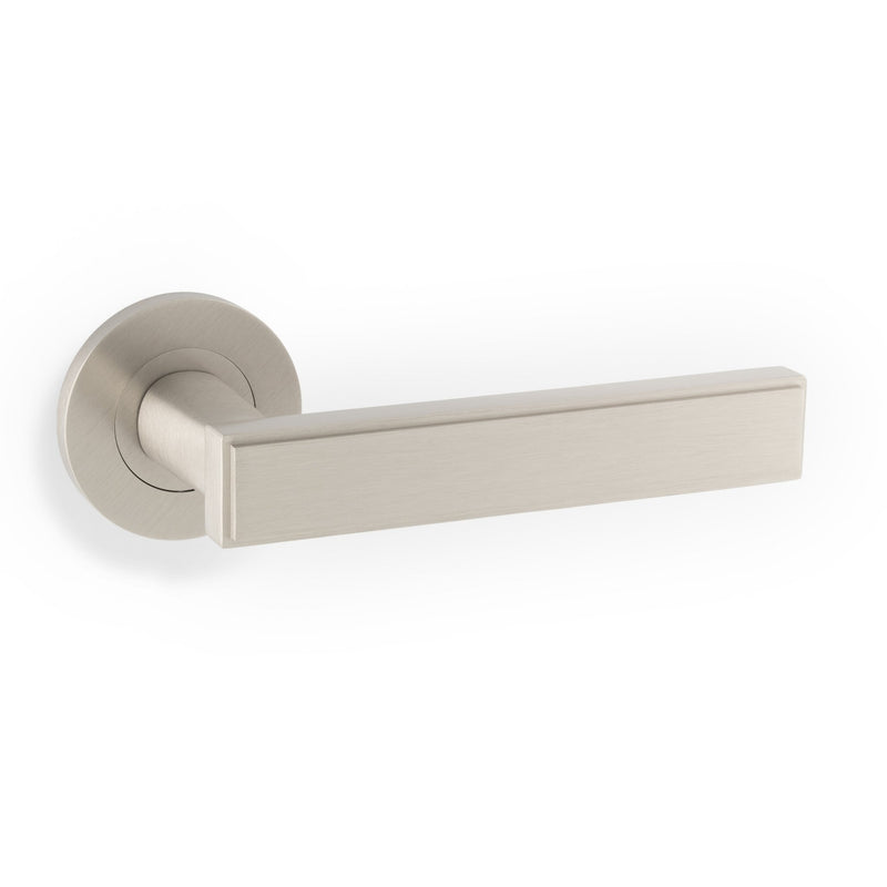 Jesper Lever on Rose Satin Nickel Love Handles uk