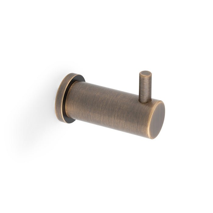 Brunel Plain Coat Hook Antique Brass
