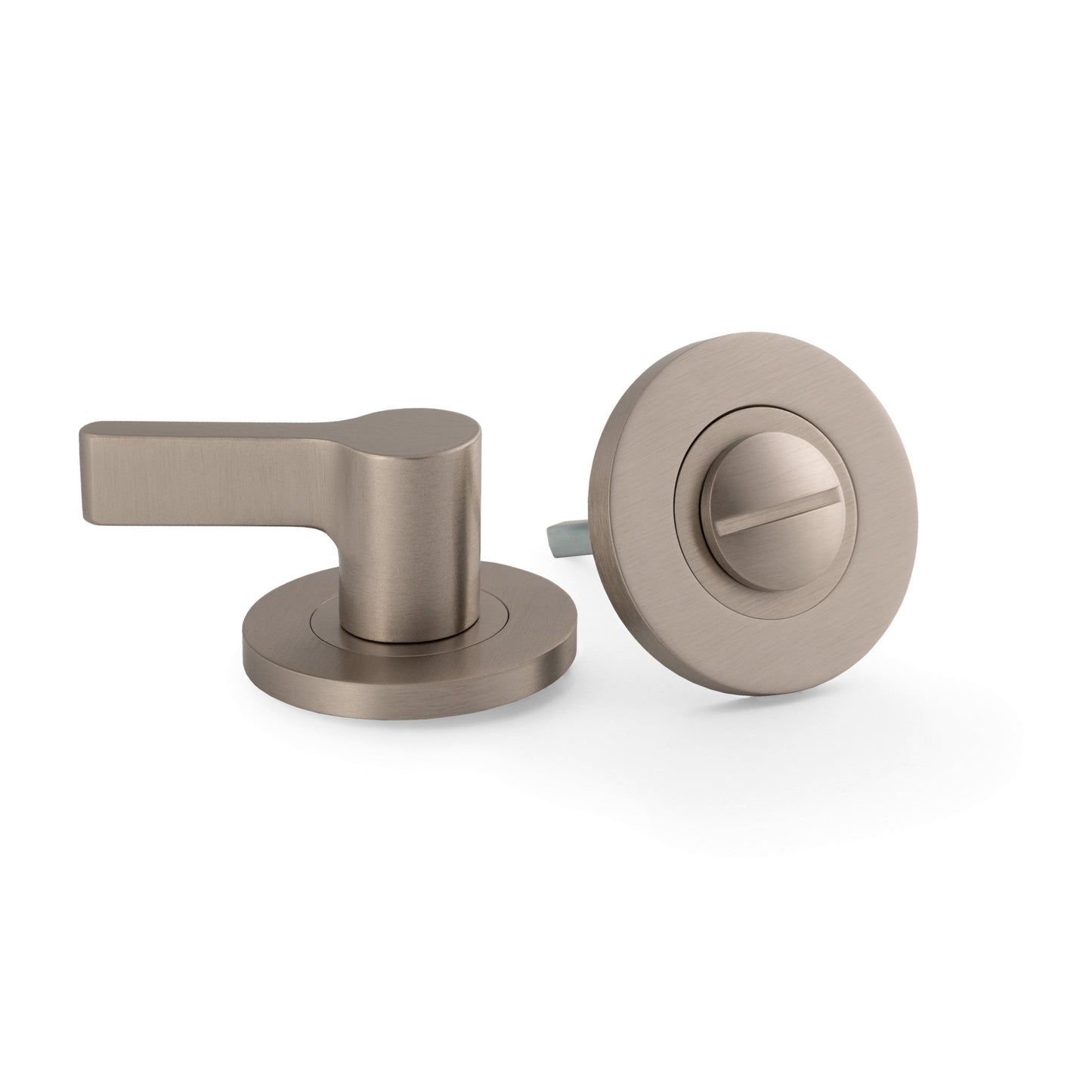Accessible Thumbturn and Emergency Release Satin Nickel Without Indicator