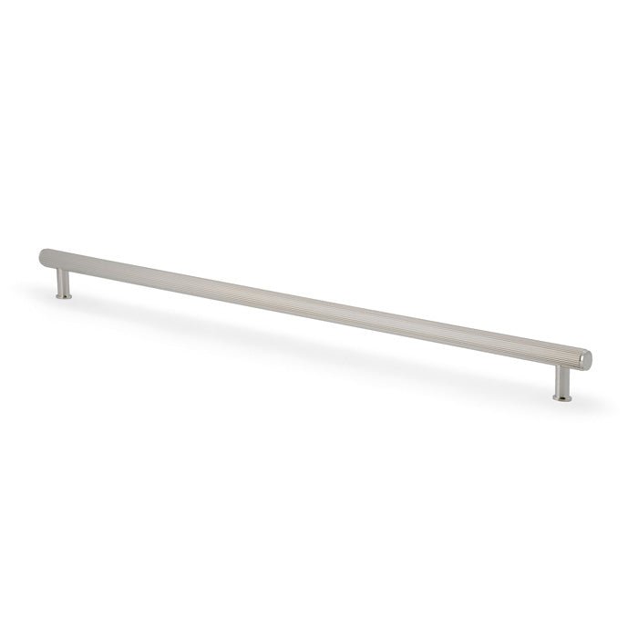 Crispin Reeded T-Bar Cupboard Pull Handle Polished Nickel 448mm