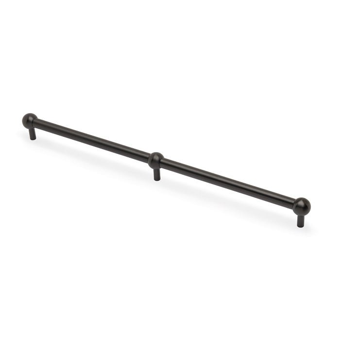 Plain Caesar Cabinet Pull Handle Dark Bronze PVD 448mm Love Handles uk