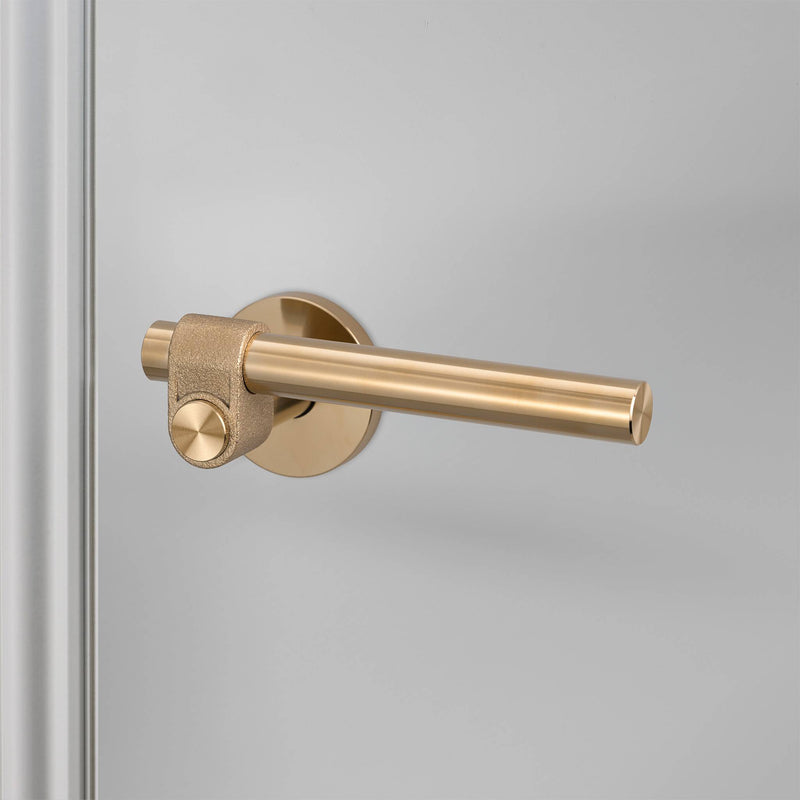 Buster + Punch Door Handle Set / Cast / Sprung Brass