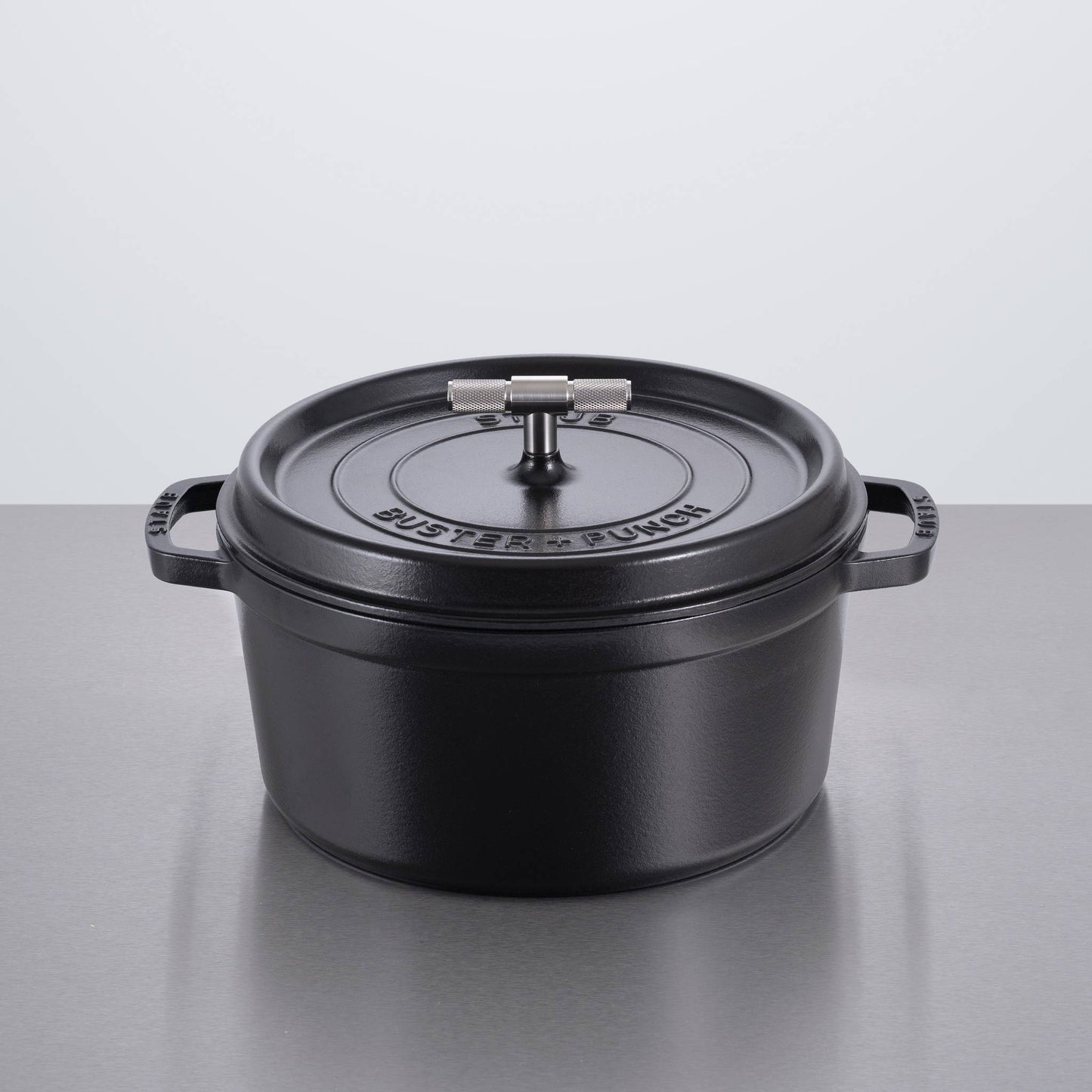 Buster + Punch Kitchen Product Sku Size Finish 1 Finish 2 Ex Vat Inc Vat Cocotte / 28CM / Cross / Staub / Black gallery