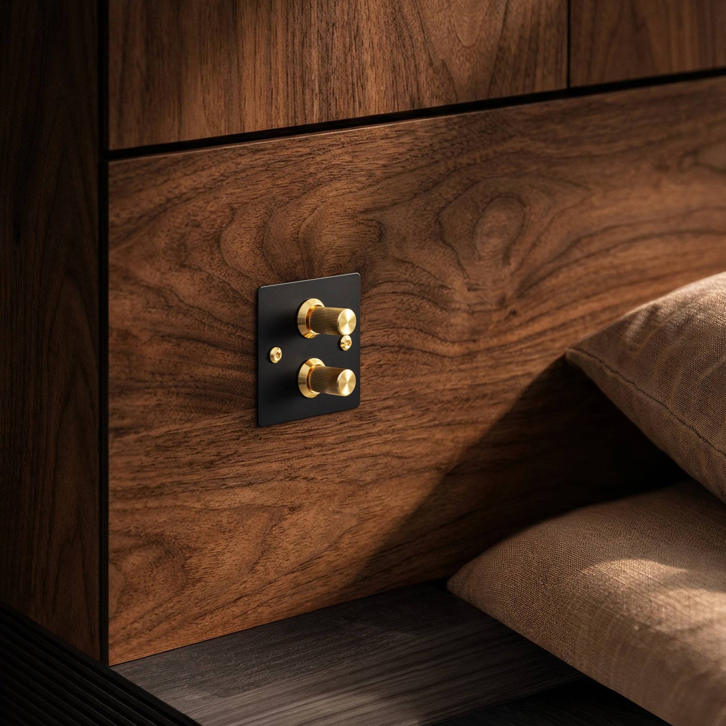 1G Wall Plate / For 2 Dimmers Only - Lifestyle