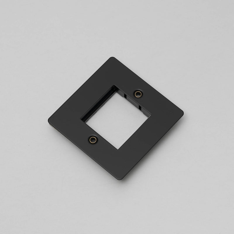 1G Wall Plate / For 1 Module 45MM Black