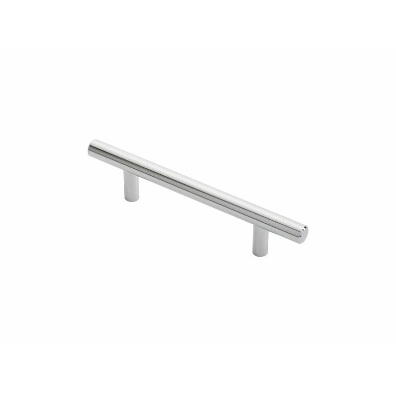 Carlisle Brass Cupboard Handles Polished Chrome FTD 12mm STEEL T- BAR HANDLE 96mm c/c