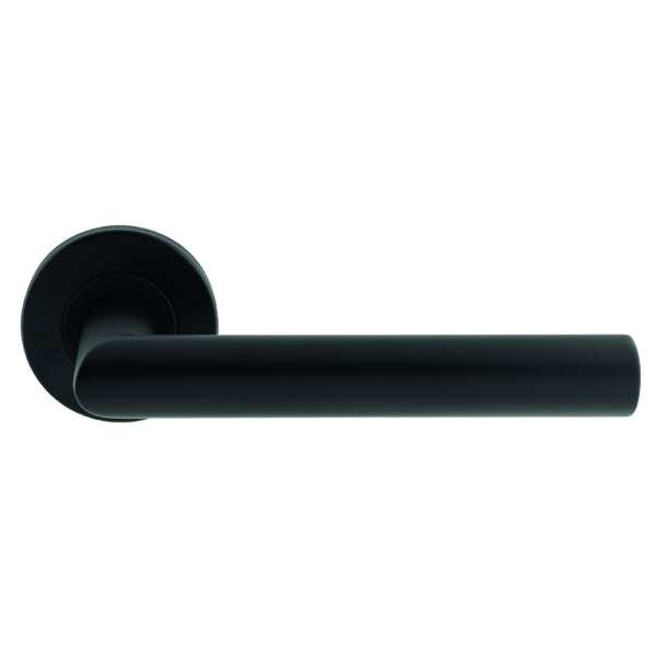Treviri Mitred Round Bar Lever on Sprung Rose
