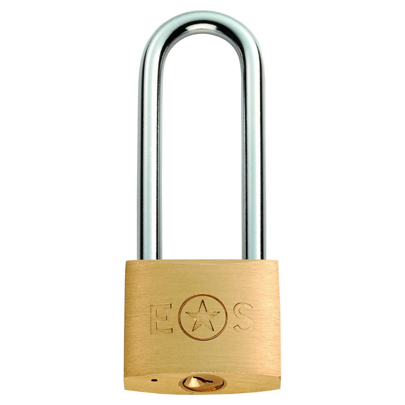 Long Shackle Brass Padlock 50mm Satin Brass Love Handles uk