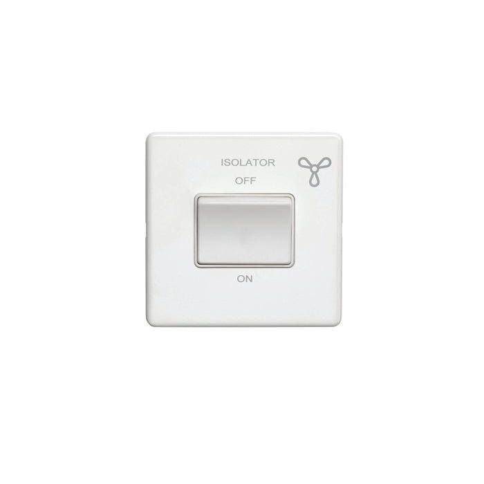 Eurolite Switches Matt White Concealed 3mm Fan Switch - Matt White
