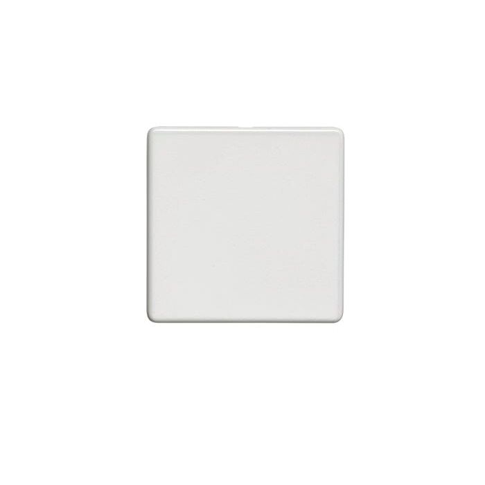 Eurolite Switches Matt White Concealed 3mm Single Blank Plate - Matt White