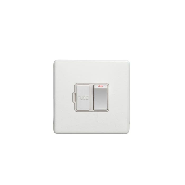 Eurolite Switches Matt White Concealed 3mm Switched Fuse Spur - Matt White